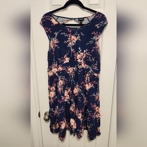 Torrid Blue Floral Dress